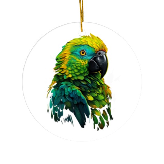 Macaw Parrot for a Bird Lover Animal Lover Ceramic Ornaments