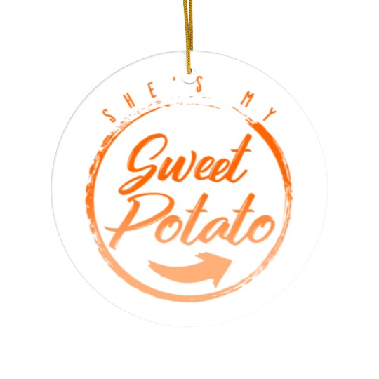 Thanksgiving Ceramic Ornaments, She's My Sweet Potato Ceramic Ornaments,