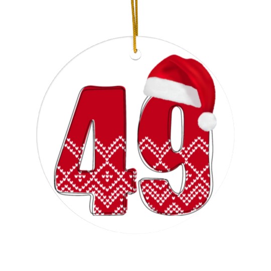 49 Birthday Years - Congratulations Forty Nine Ceramic Ornaments