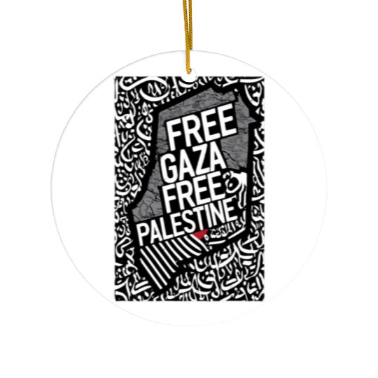 free palestine support palestine Ceramic Ornaments