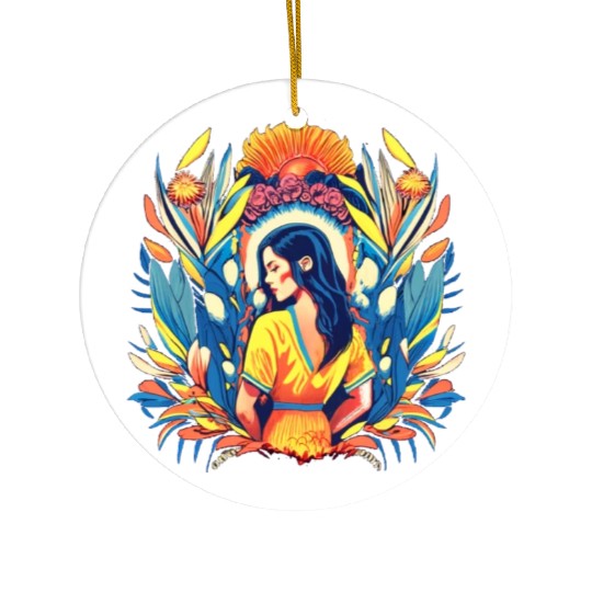 Sunrise Serenity Ceramic Ornaments