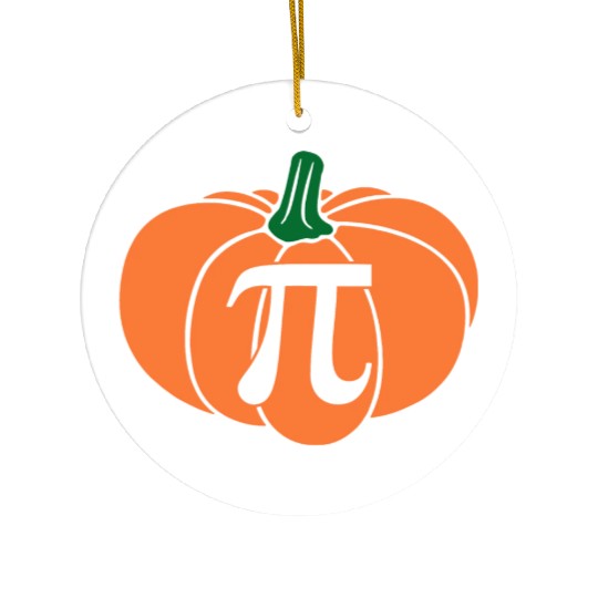 Pumpkin Pie Pi Math Teacher Thanksgiving Pi Day Ceramic Ornaments