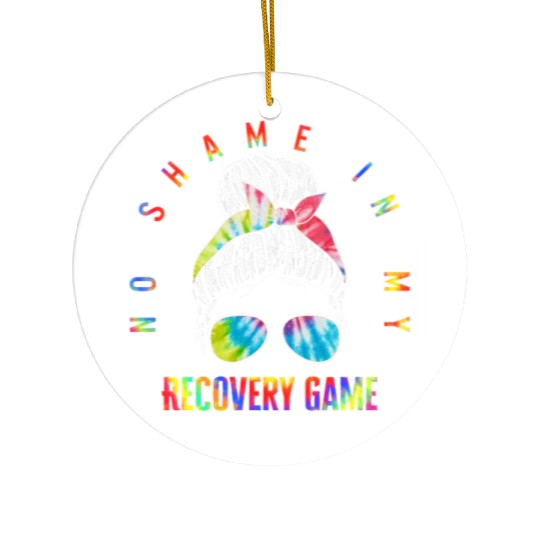 Sobriety Ceramic Ornaments, No Shame In My Recovery Game
