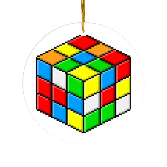 rubiks cube Ceramic Ornaments
