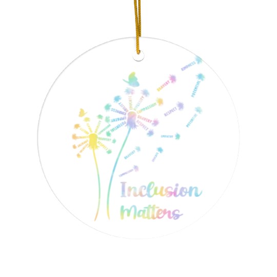 Inclusion Matters Special Education Sped Teacher Ceramic Ornaments