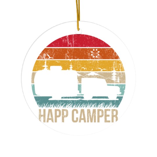 Happy Camper Ceramic Ornaments