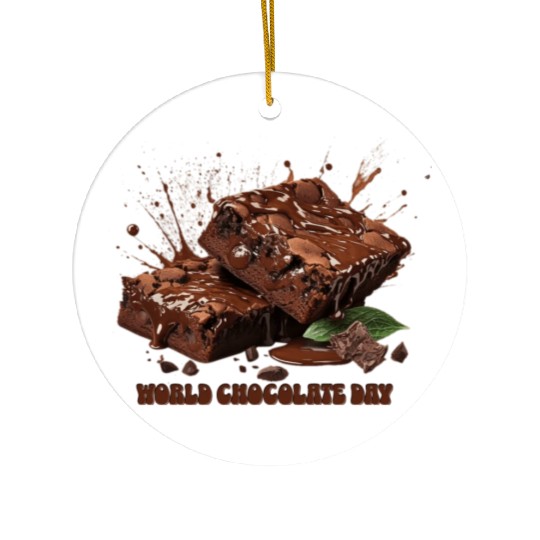 World Chocolate Day Ceramic Ornaments