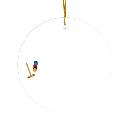 Lawn Game - Golf Croquet Player Ceramic Ornaments