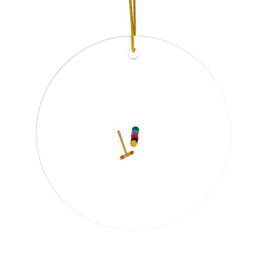 Lawn Game - Golf Croquet Player Ceramic Ornaments