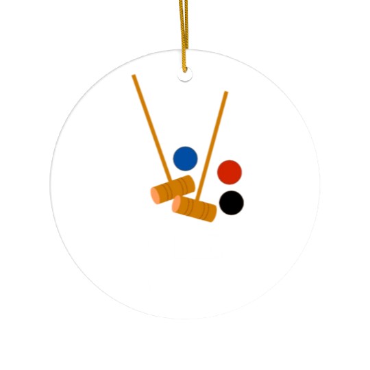 Lawn Game - Golf Croquet Player Ceramic Ornaments