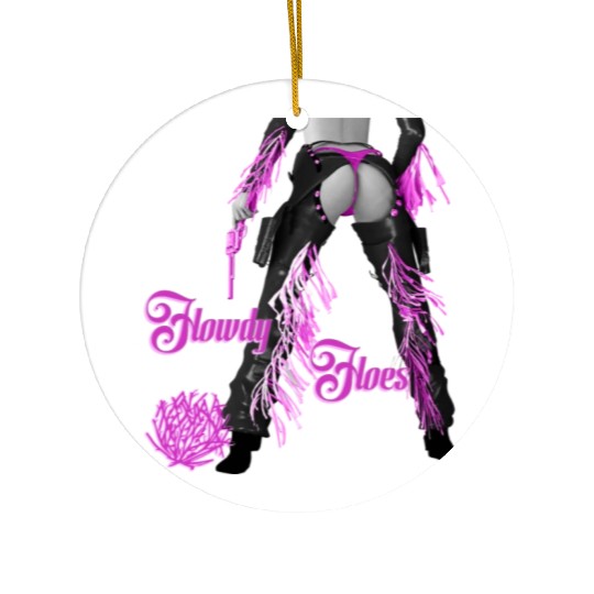 Howdy Hoes Ceramic Ornaments