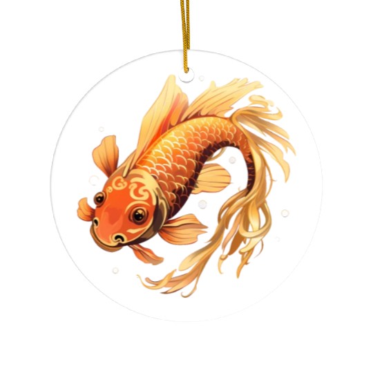 Koi Fish Japanese Carp Pond Ceramic Ornaments