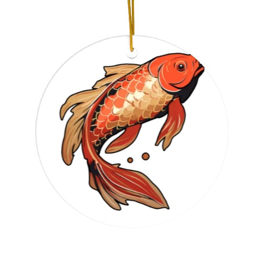 Koi Fish Japanese Carp Pond Ceramic Ornaments