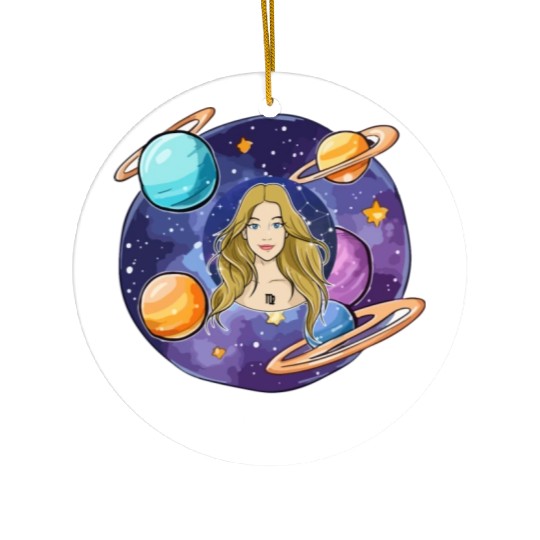 Virgo zodiac sign Ceramic Ornaments