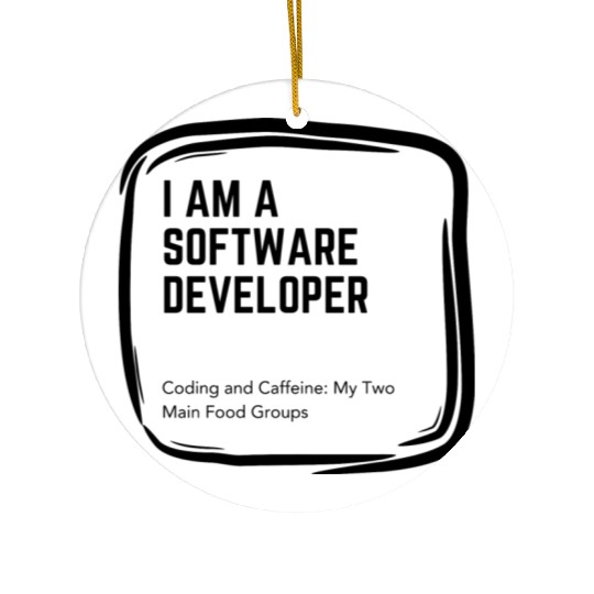 Proud Software Developer Ceramic Ornaments - Embrace Expertise