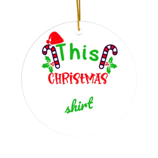 This is my Christmas Skateboarding Ceramic Ornaments