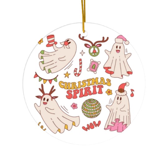 CHRISTMAS SPIRIT Ceramic Ornaments