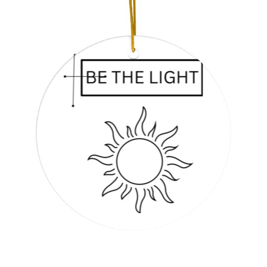 Adorise BE THE LIGHT Design Ceramic Ornaments