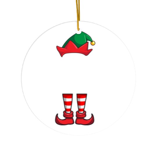 Track Elf Matching Family Christmas Running Ceramic Ornaments