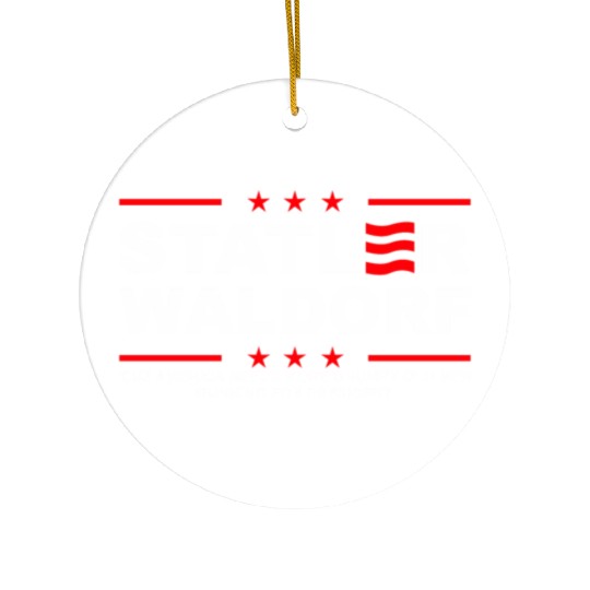 Statler and Waldorf Ceramic Ornaments