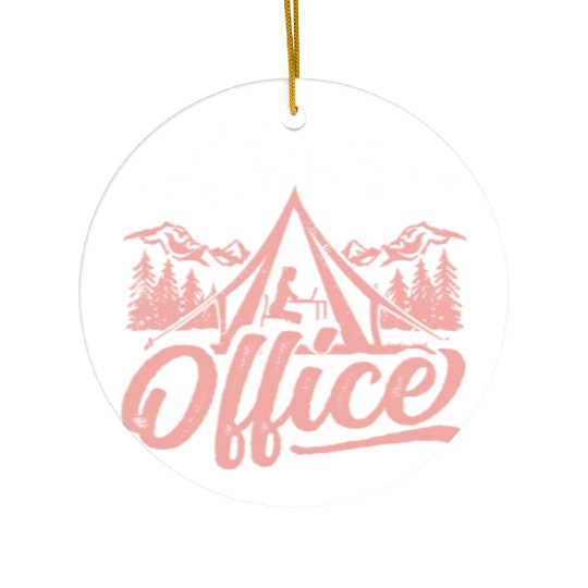 No bad days at this office Ceramic Ornaments