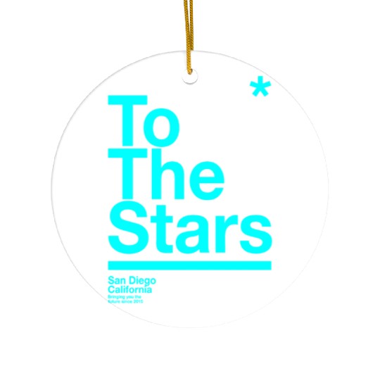 To The Stars Light Blue Ceramic Ornaments