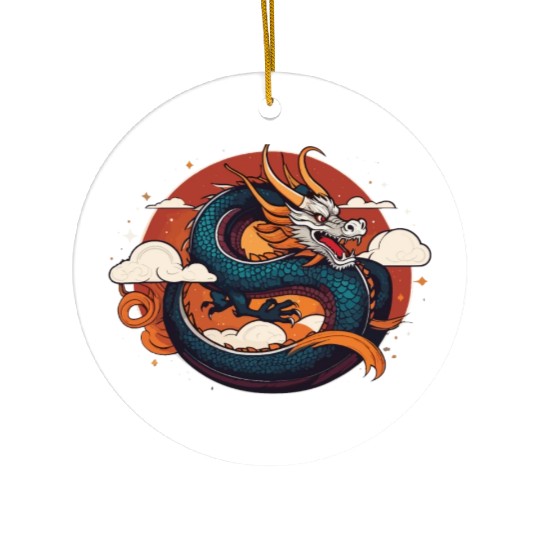 a traditional Chinese dragon Ceramic Ornaments