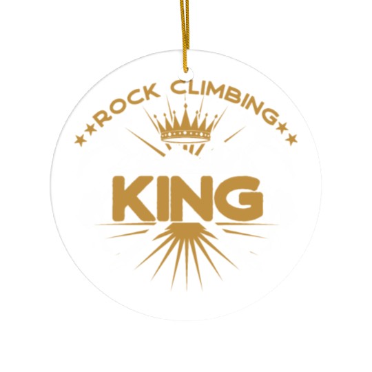 Rock Climbing King Ceramic Ornaments