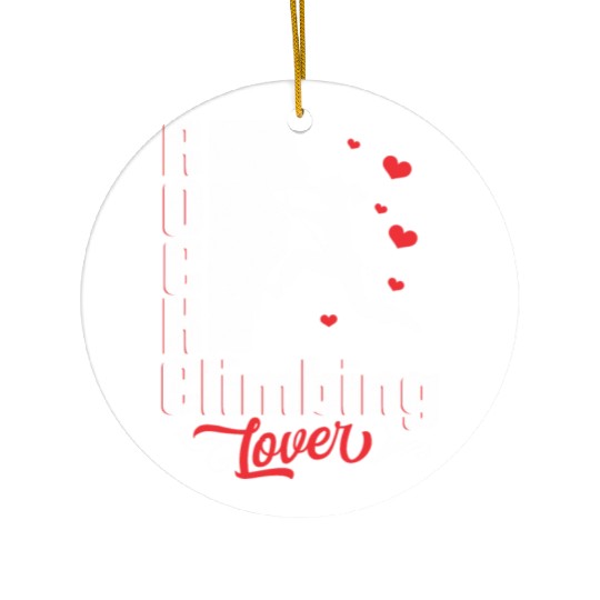 Rock Climbing Lover Ceramic Ornaments