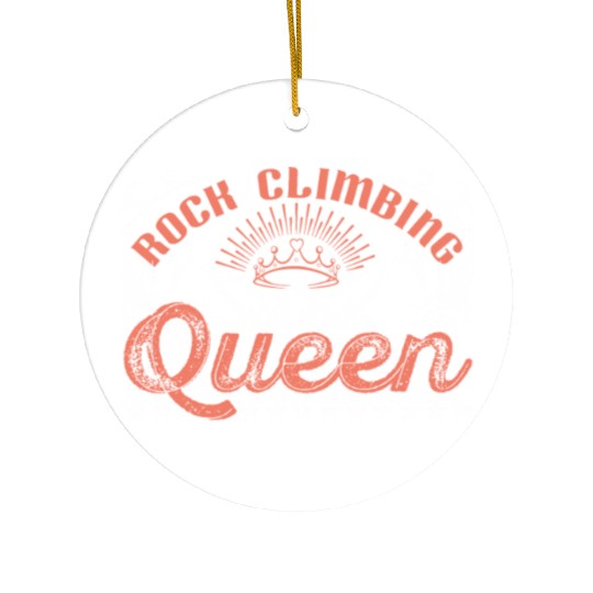 Rock Climbing Queen Ceramic Ornaments
