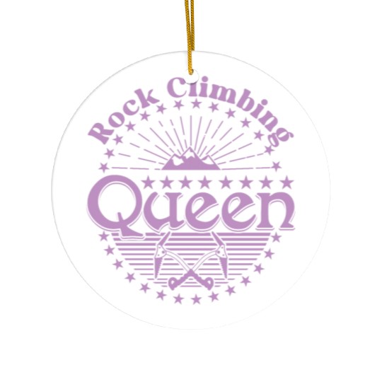 Rock Climbing Queen Ceramic Ornaments
