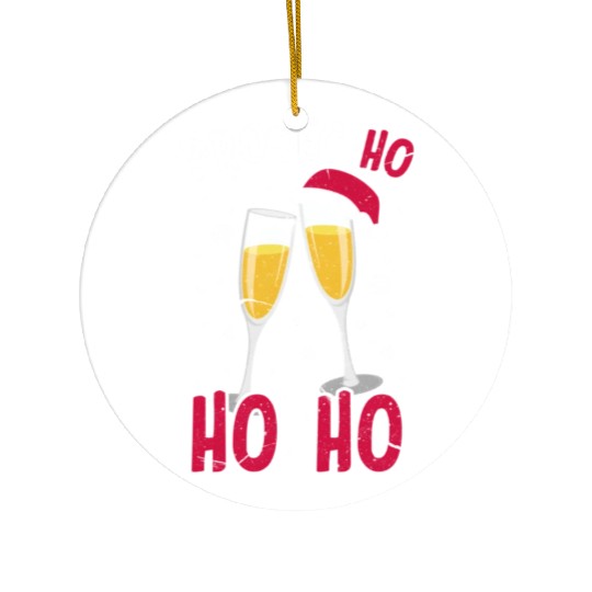 Prosec Ho Ho Ho Presecco Vacation Ceramic Ornaments