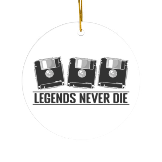Legends Never Die Retro Memory Module Ceramic Ornaments