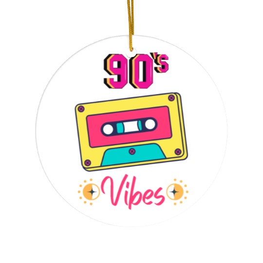 90s vibes nostalgia Ceramic Ornaments