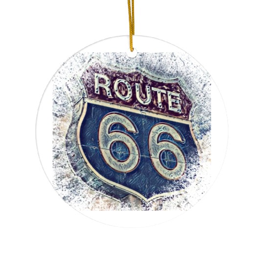 Route 66 Ceramic Ornaments