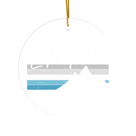 Lake Tahoe Nevada California Mountain Skiing Py Ceramic Ornaments
