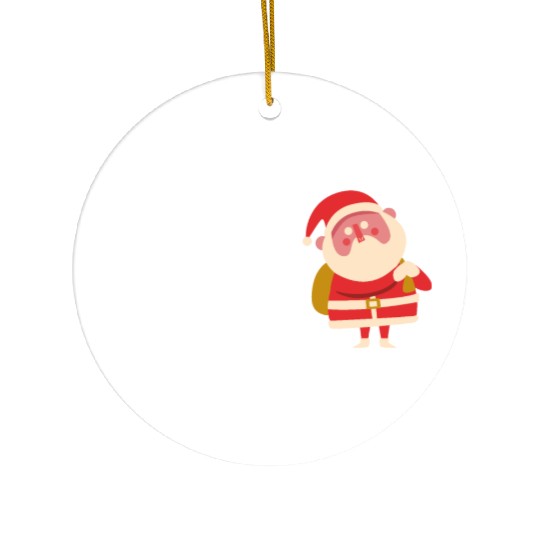 Seasons greetings Christmas outfits Ceramic Ornaments