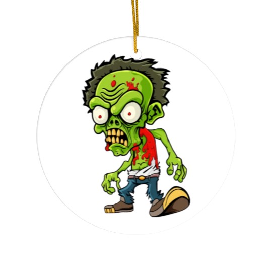 Zombie Ceramic Ornaments