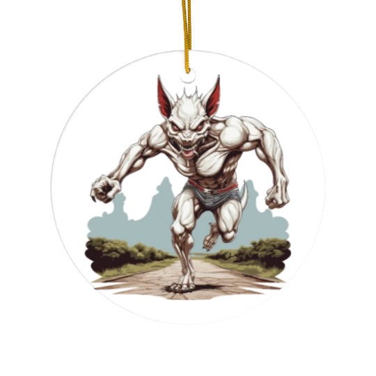 Cryptozoologists Marathon-Runner running Ceramic Ornaments