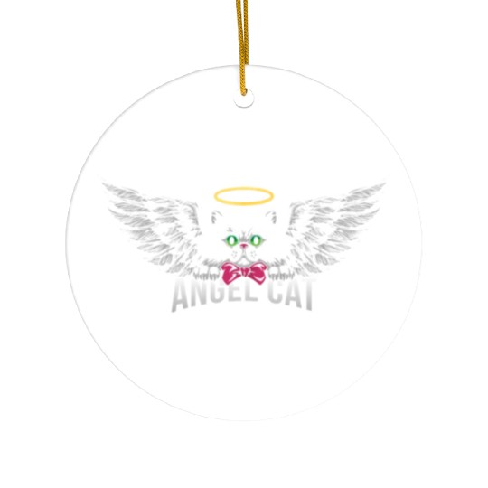 Angel Persian Cat Ceramic Ornaments