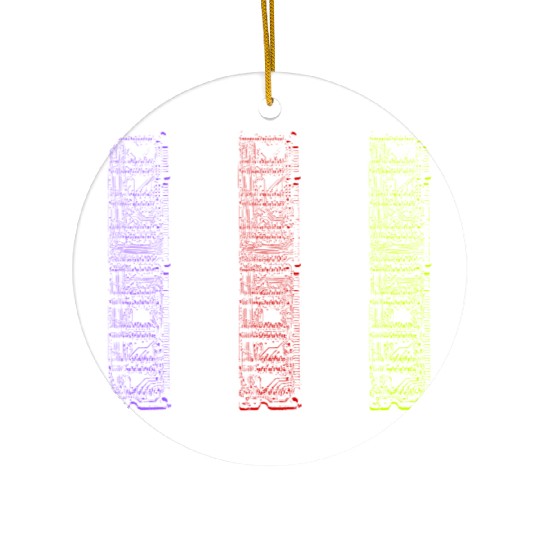 RAM cards clear Ceramic Ornaments