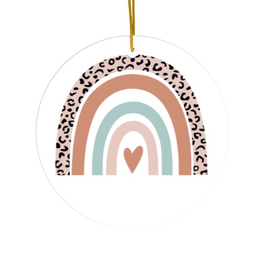 Groundskeeper Rainbow Leopard Funny Groundskeeper Ceramic Ornaments