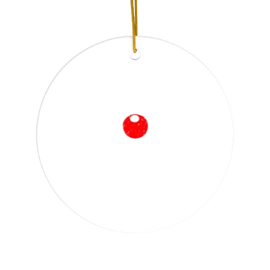 Santa's Reindeer Rudolph List Christmas Themed Mem Ceramic Ornaments