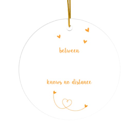 Love Between BF And GF Arkansas To New Jersey Gift Ceramic Ornaments