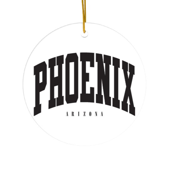 PHOENIX BLACK Ceramic Ornaments