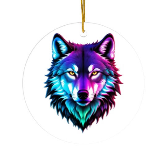 Alpha Wolf Ceramic Ornaments
