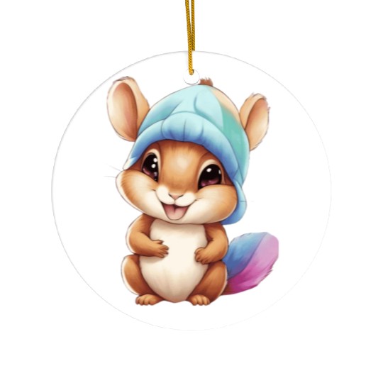 Baby squirrel Ceramic Ornaments