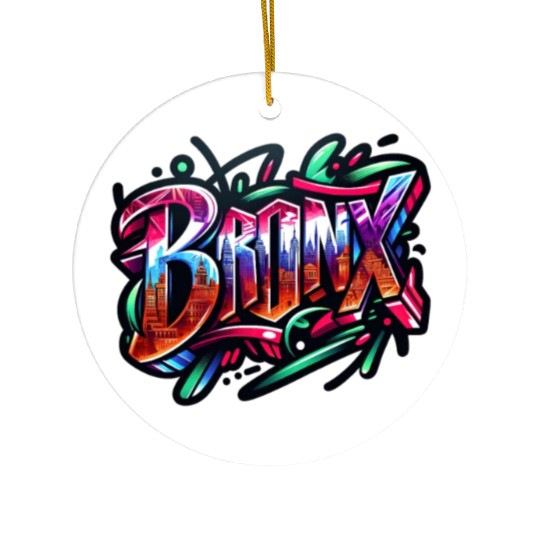 Bronx New York Graffiti Ceramic Ornaments