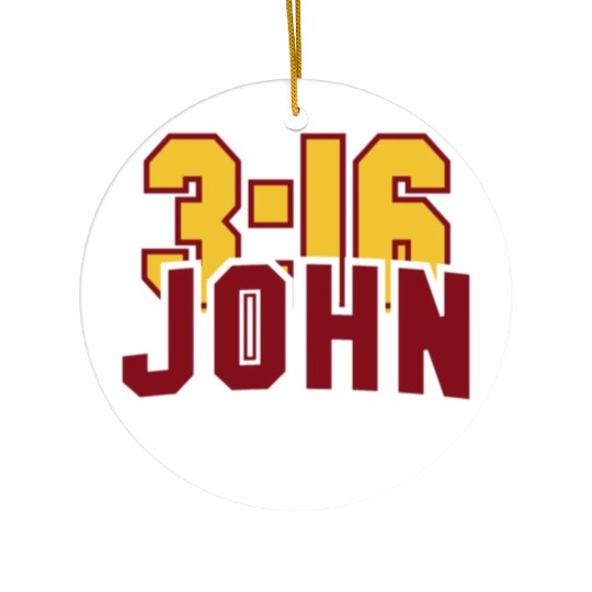 John 3:16 True Story Love Jesus Christian Ceramic Ornaments