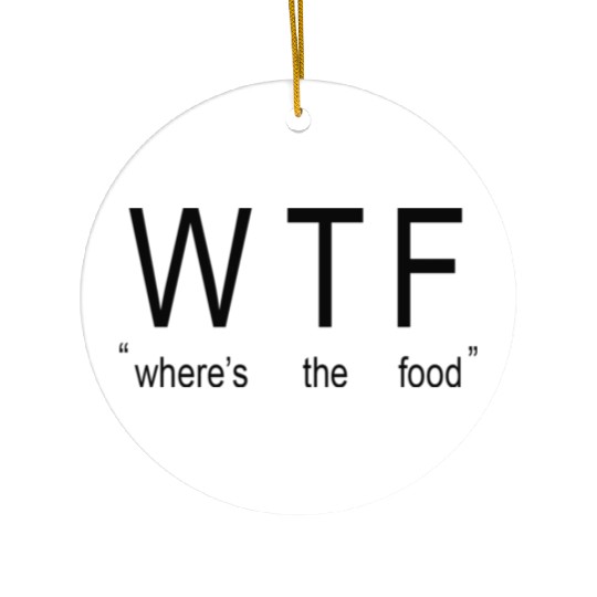 wtf Ceramic Ornaments